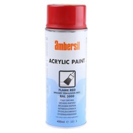 Ambersil Ml Ral Flame Red Acrylic Aerosol Spray Paint